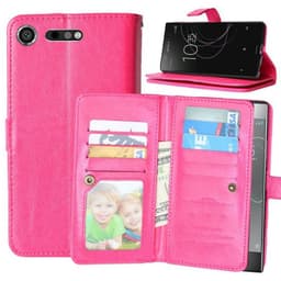 Dobbeltflip Flexi 9-kort Sony Xperia XZ1 (G8341)  - Rosa