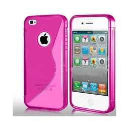 S Line silikon skal Apple iPhone 4 / 4S Rosa