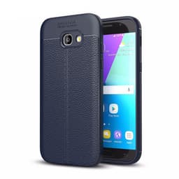 Lærmønstret silikondeksel Samsung Galaxy A7 2017 (SM-A720F)  - Blå