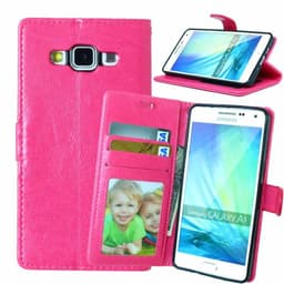 Lompakkokotelo 3-kortti Samsung Galaxy A5 2015 (SM-A500F)  - pinkki