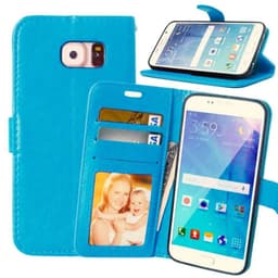 Wallet 3-kort til Samsung Galaxy S6 (SM-G920F)  - Lyseblå