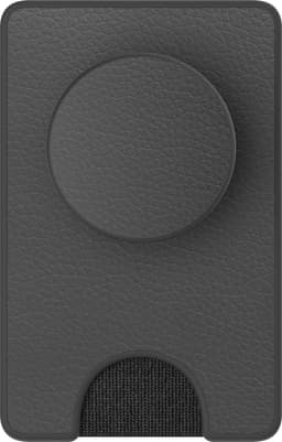 Popsockets PopWallet Plus plånbok för smartphone (svart läder)