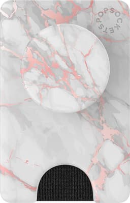Popsockets PopWallet Plus pung til mobiltelefon (Rose Gold Marble)