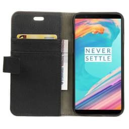 Lommebokdeksel 2-kort OnePlus 5T (A5010)  - Svart
