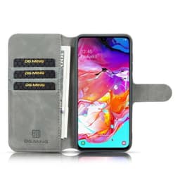 DG-Ming Lommebokdeksel 3-kort Samsung Galaxy A70 (SM-A705F)  - Grå