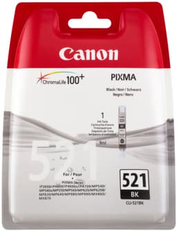 Canon blækpatron CLI-521BK Sort