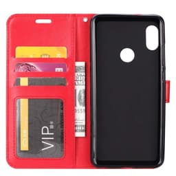Wallet 3-kort til Samsung Galaxy A40 (SM-A405F)  - rød