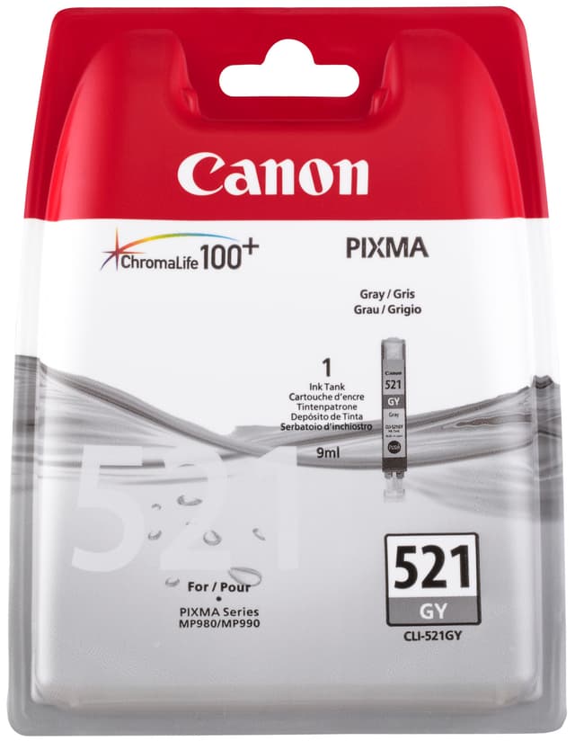 Canon blekkpatron CLI-521GY Grå
