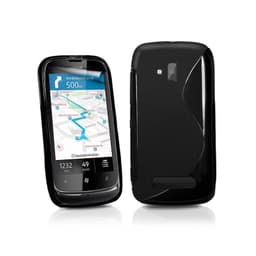 S-Line Silicone Cover til Nokia Lumia 610 (RM-835) : farve - sort
