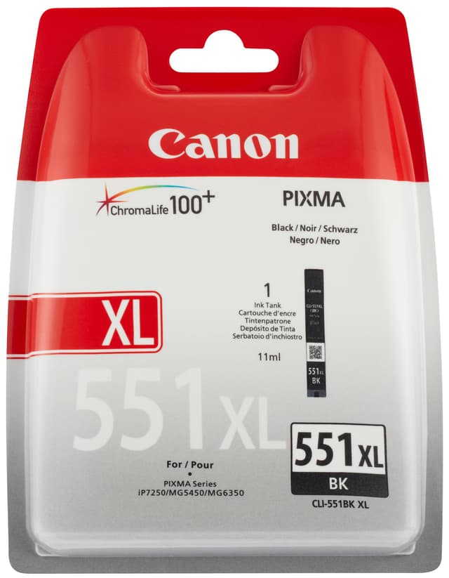 Canon blekkpatron CLI-551XL Sort