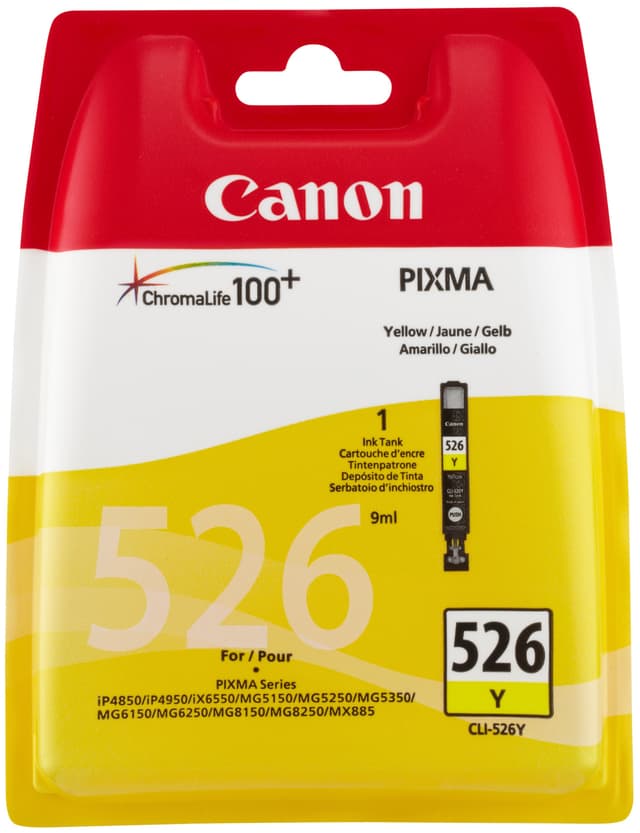 Canon blekkpatron CLI-526Y Gul