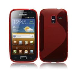 S-Line Silicone Cover til Samsung Galaxy Ace 2 (GT-i8160) : farve - rød