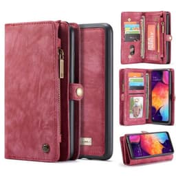 CaseMe Lompakkokotelo 11-kortti Samsung Galaxy A50 (SM-A505F)  - punai