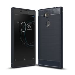 Børstet silikone cover Sony Xperia L2 (H3311)  - blå
