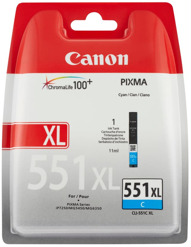 Canon Bläckpatron CLI-551XL Cyan
