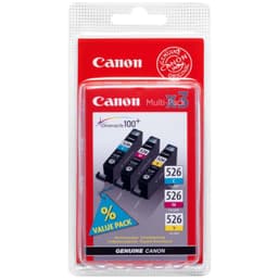 Canon blekkpatroner CLI-526CMY Cyan Magenta Gul