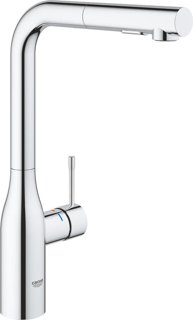 Grohe Essence blandare med L-formad pip och utdragbar dusch (chrome)