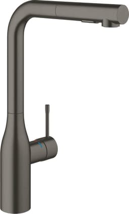 Grohe Essence blandare med L-formad pip +utdragbar dusch(hard graphite
