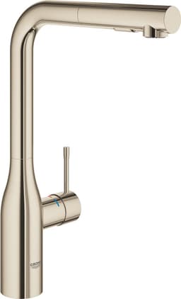Grohe Essence blandingsbatteri med L-tud og udtræk (nikkel)