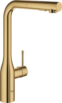 Grohe Essence blandare med L-formad pip + utdragbar dusch (cool sunrise)