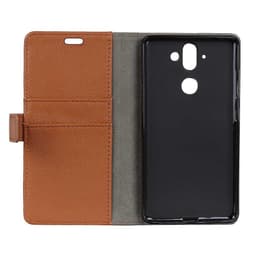 Lompakkokotelo 2-kortti Nokia 8 Sirocco (TA-1005)  - ruskea