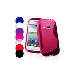 S-Line Silicone Cover til Samsung Galaxy Young (GT-s6310) : farve - sort