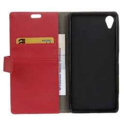 Lommebokdeksel 2-kort Asus Zenfone Live (ZB501KL)  - RØD
