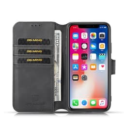 DG-Ming Lompakkokotelo 3-kortti Apple iPhone X / XS  - musta