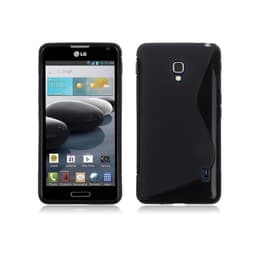S-Line Silicone Cover til cover LG Optimus F6 (D500) : farve - sort