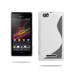 S-Line Silicone Cover til Sony Xperia M (c1905) : farve - hvid