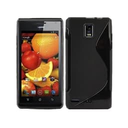 S-Line Silicone Cover til Huawei Ascend P1 : farve - sort