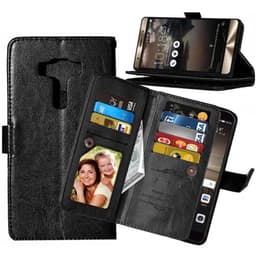 Lompakkotelo Flexi 9-kortti Asus Zenfone 3 Deluxe (ZS550KL)  - musta