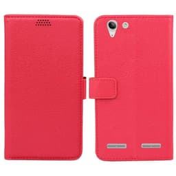Lompakkokotelo 2-kortti Lenovo Vibe K5  - punainen
