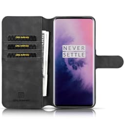DG-Ming Lommebokdeksel 3-kort OnePlus 7 Pro  - Svart