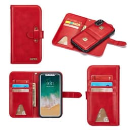 BRG lompakkokotelo 2i1 6-kortti Apple iPhone X / Xs  - punainen