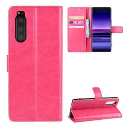 Lommebokdeksel 3-kort Sony Xperia 5 (J8210)  - Rosa