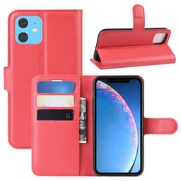 Lommebok PU 3-kort Apple iPhone 11 (6.1")  - RØD