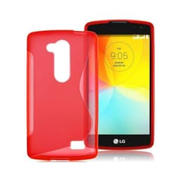 S-Line Silicone Cover til LG L Fino (D290N) : farve - rød