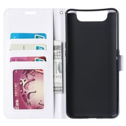 Lommebokdeksel 3-kort Samsung Galaxy A80 (SM-A805F)  - Hvit
