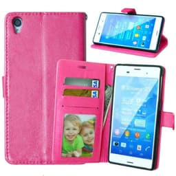 Lompakkokotelo 3-kortti Sony Xperia Z3 + (E6553)  - pinkki