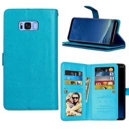 Dobbeltflip Flexi 9-kort Samsung Galaxy S8 Plus (SM-G955F)  - Blå