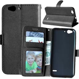 Lompakkokotelo 3-kortti ZTE Blade S6  - musta