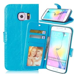 Lommebokdeksel 3-kort Samsung Galaxy S6 Edge (SM-G925F)  - Lyse blå
