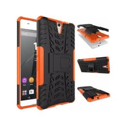 Stødfast Cover med stativ Sony Xperia C5 Ultra Dual (E5563) : farve - appelsin