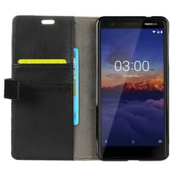 Lompakkokotelo 2-kortti Nokia 3.1 2018 (TA-1063)  - musta