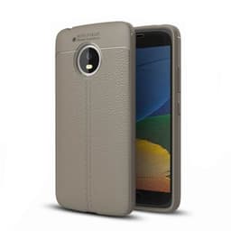 Nahkakuvioitu TPU kuori Motorola Moto G5 (XT1670)  - harmaa