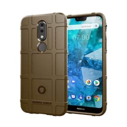 Rugged Shield suoja Nokia 7.1 Plus (TA-1136)  - ruskea