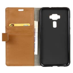Lompakkokotelo 2-kortti Asus Zenfone 3 (ZE520KL)  - ruskea
