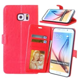 Lommebokdeksel 3-kort Samsung Galaxy S6 Edge Plus (SM-G928F)  - RØD