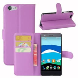 Mobilplånbok 3-kort ZTE Blade V770  - Lila